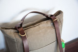convertible leather waxed canvas backpack