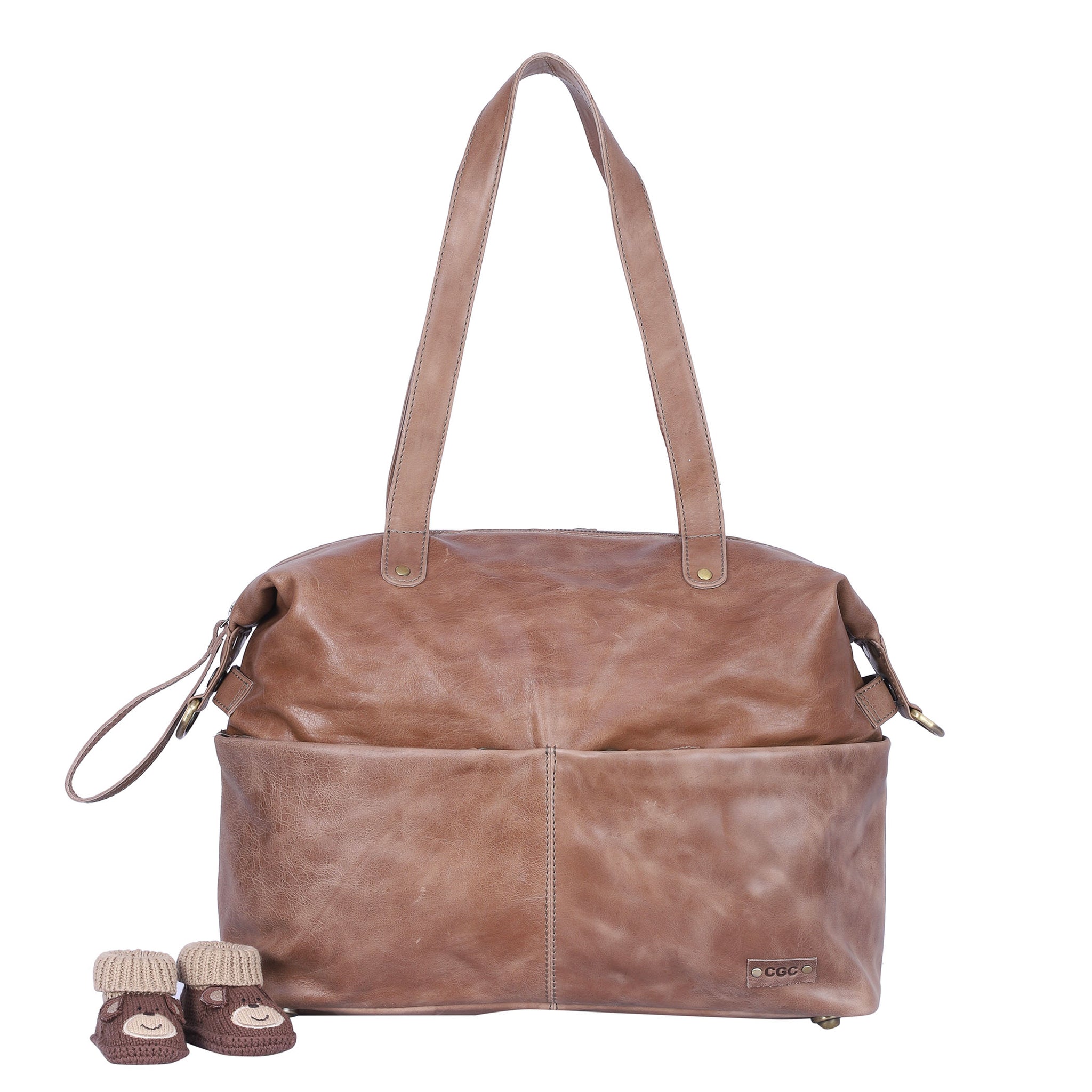 Light Brown Mini Cross Body Purse Multi Pocket Handbag Designed in the  U.S.A. | eBay