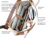 Urbanist Small Minimalist Convertible Backpack in Pecan Brown