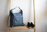 Neve Hobo Convertible Tote in Slate Blue - Carry Goods Co.