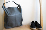 Neve Hobo Convertible Tote in Grey - Carry Goods Co.