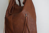 Neve Hobo Convertible Tote in Dark Brown - Carry Goods Co.