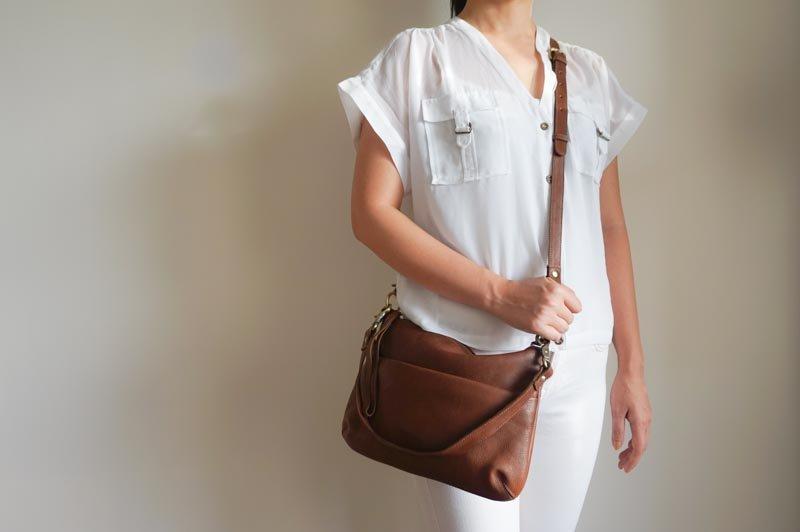 rofozzi Women's Top-Handle Small Leather Handbag and Purse with Tassel ( Brown) | Small handbags leather, Leather handbags, Leather