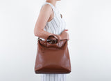 Hana Satchel in Dark Brown - Carry Goods Co.