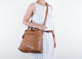 Hana Satchel in tan Brown - Carry Goods Co.