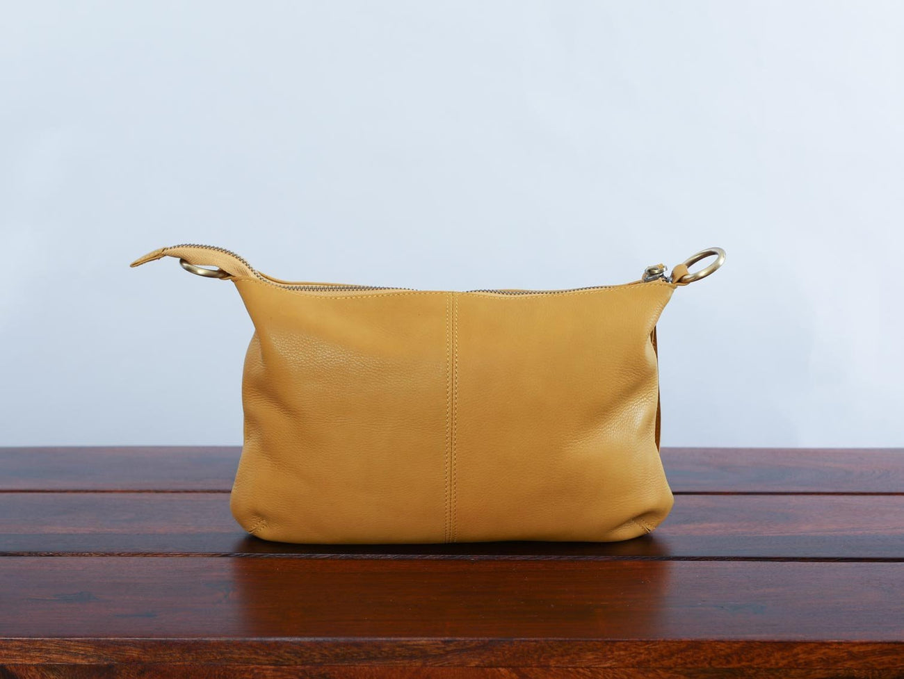 Small Cross body Leather Bag Mustard Yellow Carry Goods Co