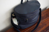 Noa Convertible Bucket Bag in Midnight Navy Blue - Carry Goods Co.